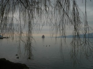 Au bord du lac Léman