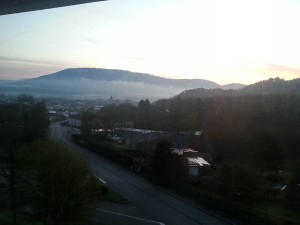 Remiremont sous la brume